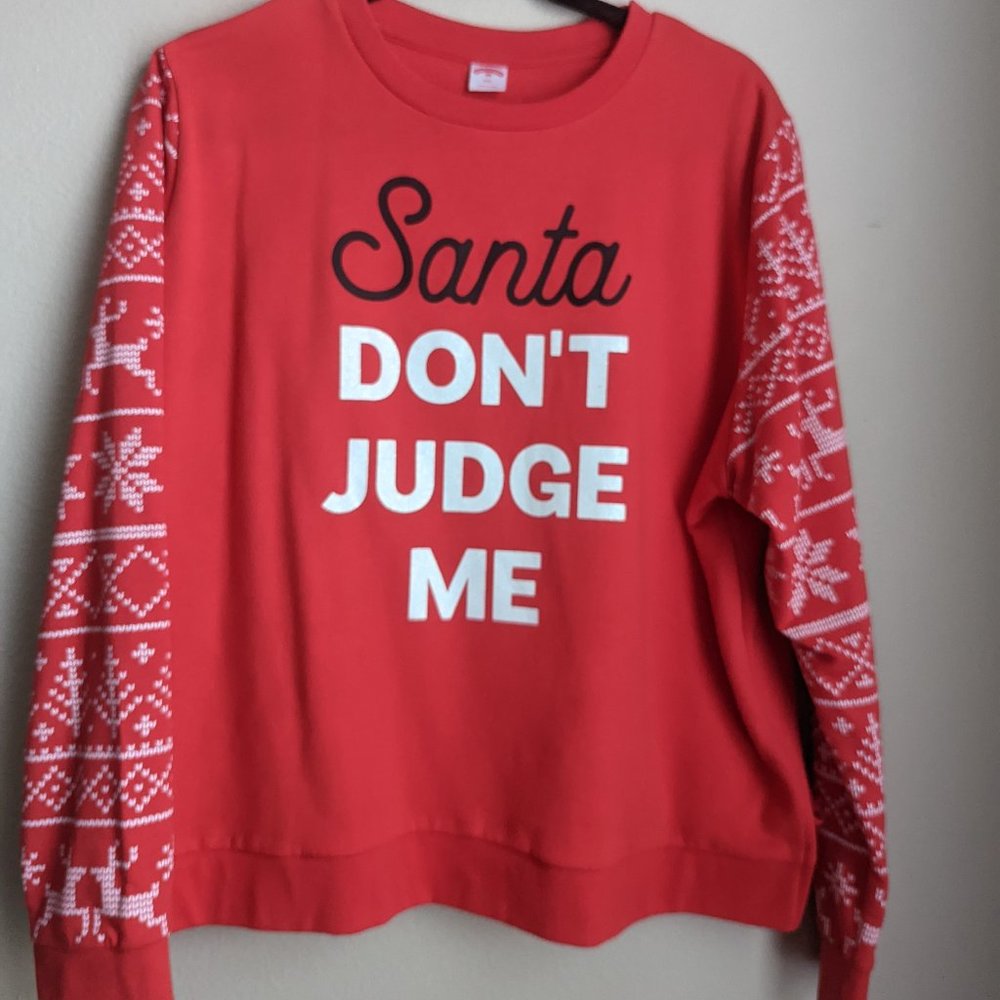 Santa Don't Judge Me, Christmas Sweater